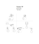 Szyny 3 fazowe - Light Prestige Szynoprzewód 3F 2m czarny czarny LP-571/2M-3F BK - product 6
