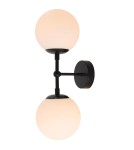 Kinkiety - Light Prestige Dorado kinkiet 2 czarny 2xE14 czarny/ biały - product 7