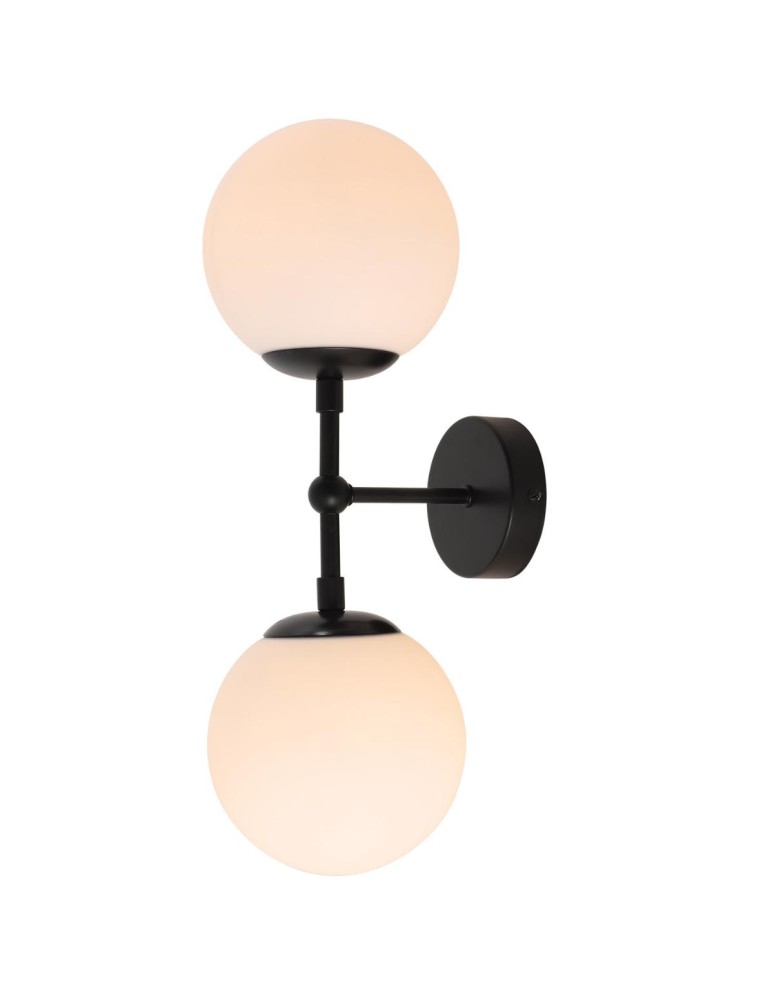Kinkiety - Light Prestige Dorado kinkiet 2 czarny 2xE14 czarny/ biały - product kolory-swiatla.pl 7