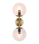 Light Prestige Dorado kinkiet 2 złoty Transp. 2xE14 złoty / transparentny Light Prestige Dorado kinkiet 2 złoty Transp. 2xE14 złoty / transparentny