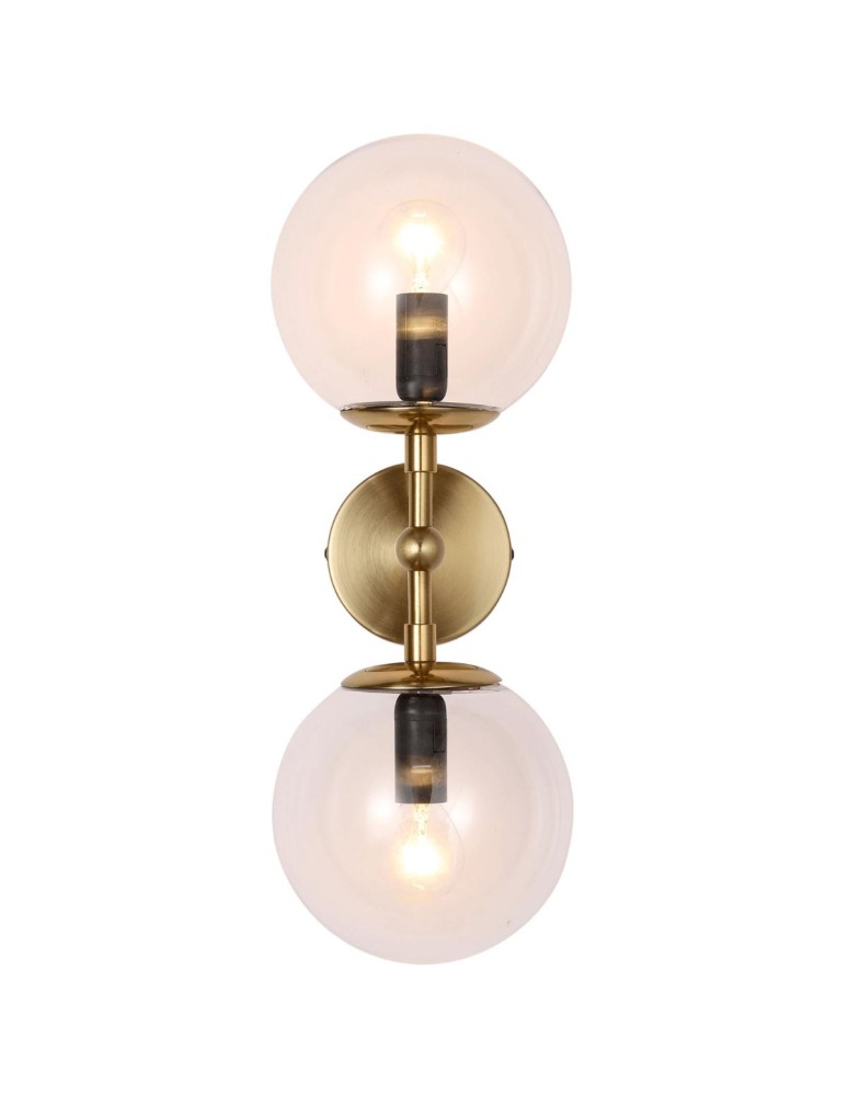 Light Prestige Dorado kinkiet 2 złoty Transp. 2xE14 złoty / transparentny Light Prestige Dorado kinkiet 2 złoty Transp. 2xE14 złoty / transparentny