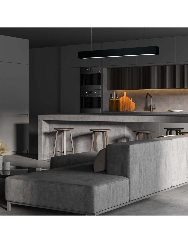 Light Prestige Ibros wisząca czarna średnia 18W 3000K IP20 LP-7001/1P 20 BK-63 18/3 1xLED czarny Light Prestige Ibros wisząca czarna średnia 18W 3000K IP20 LP-7001/1P 20 BK-63 18/3 1xLED czarny