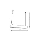 Light Prestige Ibros wisząca czarna średnia 18W 3000K IP20 LP-7001/1P 20 BK-63 18/3 1xLED czarny Light Prestige Ibros wisząca czarna średnia 18W 3000K IP20 LP-7001/1P 20 BK-63 18/3 1xLED czarny
