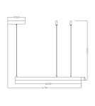 Light Prestige Midway lampa wisząca mała złota LP-033/1P S GD 1xLED Złoty Light Prestige Midway lampa wisząca mała złota LP-033/1P S GD 1xLED Złoty