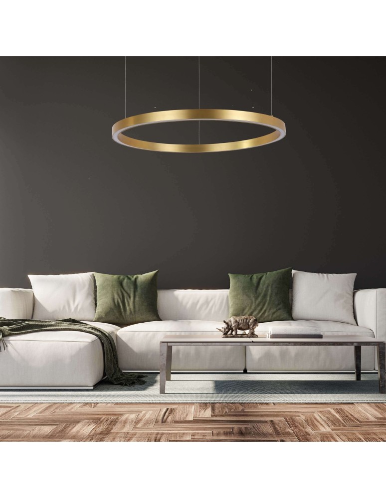 Light Prestige Midway lampa wisząca duża złota LP-033/1P L GD 1xLED Złoty