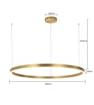 Lampy wiszące okręgi - Light Prestige Midway lampa wisząca duża złota LP-033/1P L GD 1xLED Złoty - product 7