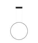 Lampy wiszące okręgi - Light Prestige Mirror lampa wisząca mała czarna IP44 LP-999/1P S BK 1xLED czarny - product 4