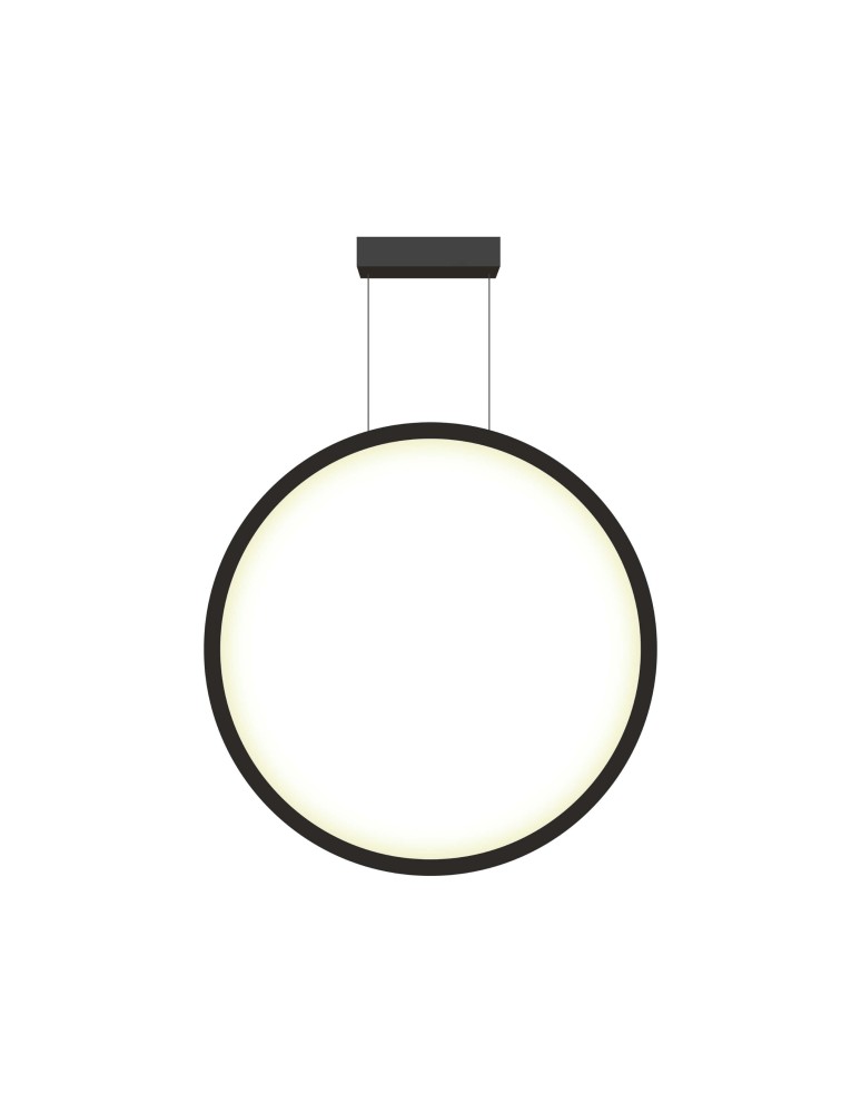Light Prestige Mirror lampa wisząca mała czarna IP44 LP-999/1P S BK 1xLED czarny