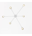Lampy wiszące nowoczesne - Light Prestige Lampa wisząca Snow 6 biały LP-731/6P WH 6xGU10 - product 11