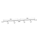 Gotowe zestawy szynoprzewodów - Light Prestige Snow SET 1F biały GU10 biały LP-737 WH SET - produkt 4