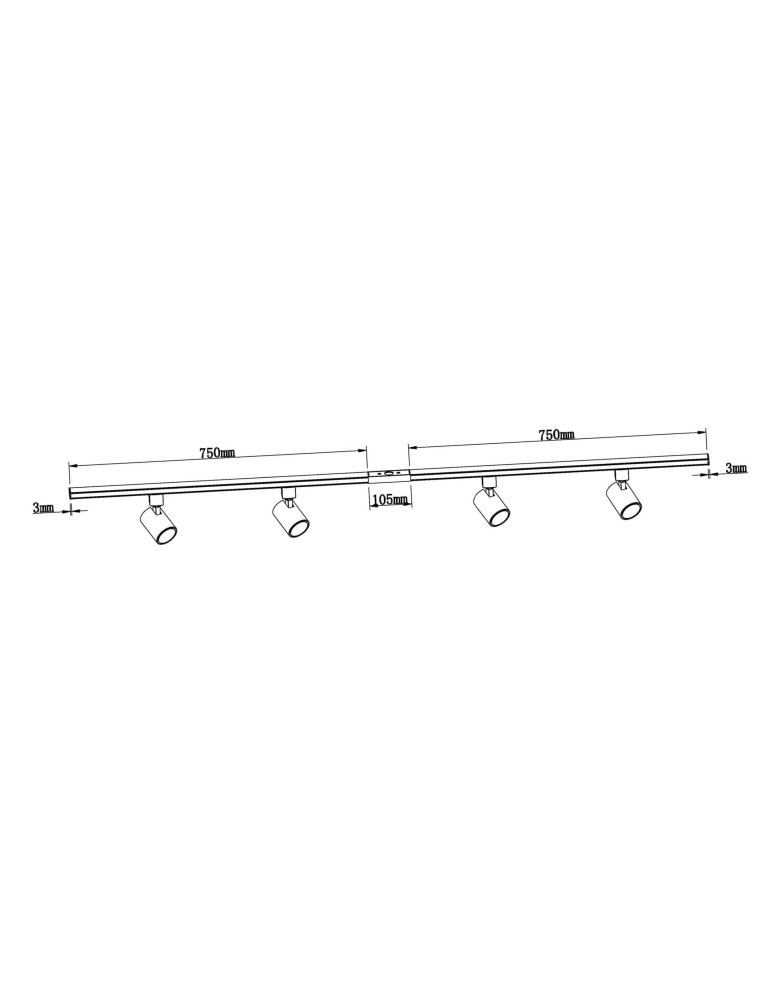Light Prestige Snow SET 1F biały GU10 biały LP-737 WH SET