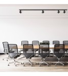 Gotowe zestawy szynoprzewodów - Light Prestige Snow SET 1F czarny GU10 czarny LP-737 BK SET - product 12