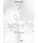 Lampy do szynoprzewodów 1 fazowych - Light Prestige Snow reflektor do szynoprzewodów 1F czarny GU10 czarny LP-731/1R BK - product 7