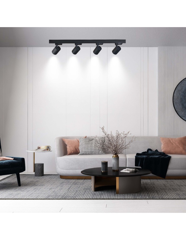 Light Prestige Snow System 3F GU10 4x50W czarny LP-737 BK SET 3F