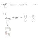Gotowe zestawy szynoprzewodów - Light Prestige Snow System 3F GU10 4x50W czarny LP-737 BK SET 3F - produkt 15