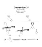 Gotowe zestawy szynoprzewodów - Light Prestige Ice System 3F GU10 4x50W czarny LP-732 4W BK SET - produkt 6