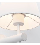 Kinkiety z abażurem - Light Prestige Tivoli kinkiet biały E27 biały LP-1133/1W WH - produkt 8