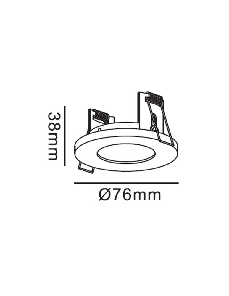 Light Prestige Lagos oczko podtynkowe okrągłe białe IP65 GU10 biały LP-440/1RS WH