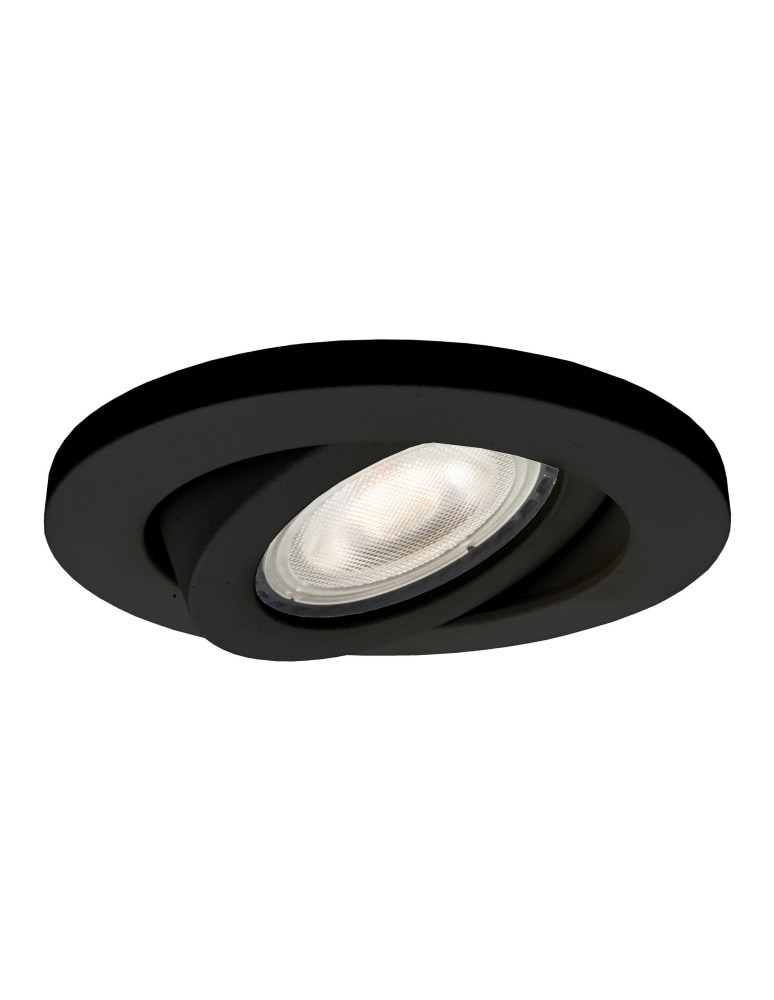 Light Prestige Lagos oczko podtynkowe okrągłe ruchome czarne IP20 GU10 czarny LP-440/1RS BK movable Light Prestige Lagos oczko podtynkowe okrągłe ruchome czarne IP20 GU10 czarny LP-440/1RS BK movable
