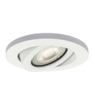 Lampy podtynkowe okrągłe - Light Prestige Lagos oczko podtynkowe okrągłe ruchome białe IP20 GU10 biały LP-440/1RS WH movable - product 3
