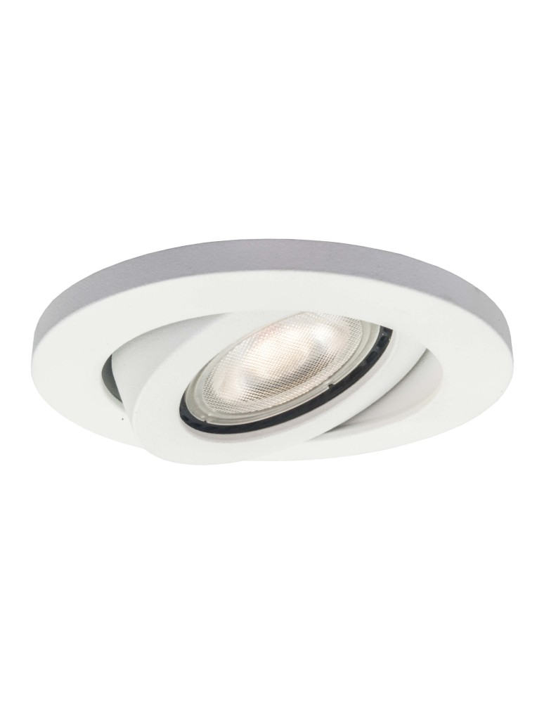 Lampy podtynkowe okrągłe - Light Prestige Lagos oczko podtynkowe okrągłe ruchome białe IP20 GU10 biały LP-440/1RS WH movable - product kolory-swiatla.pl 3