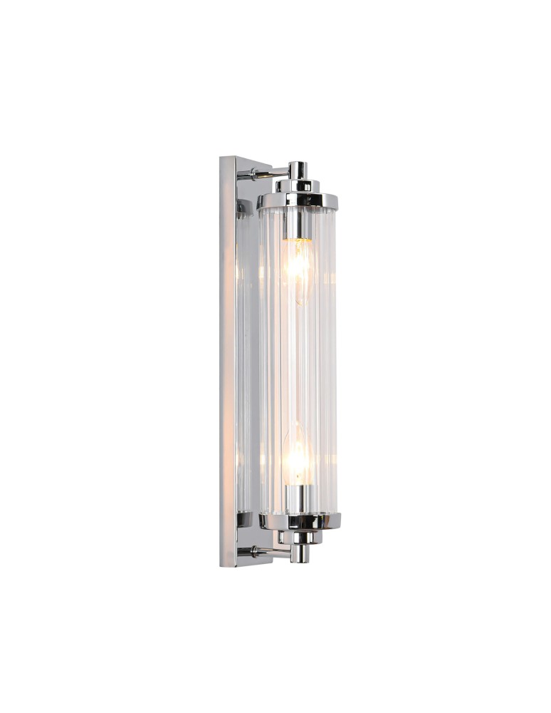 Light Prestige Lorenzo Kinkiet E14 2x40W transparentny/srebrny LP-2960/1W CH