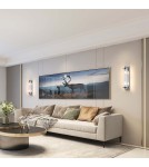 Kinkiety glamour - Light Prestige Lorenzo Kinkiet E14 2x40W transparentny/srebrny LP-2960/1W CH - produkt 3
