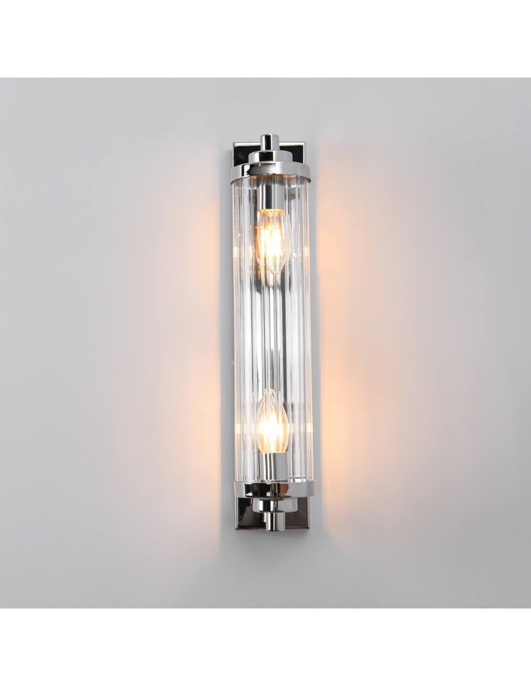 Light Prestige Lorenzo Kinkiet E14 2x40W transparentny/srebrny LP-2960/1W CH
