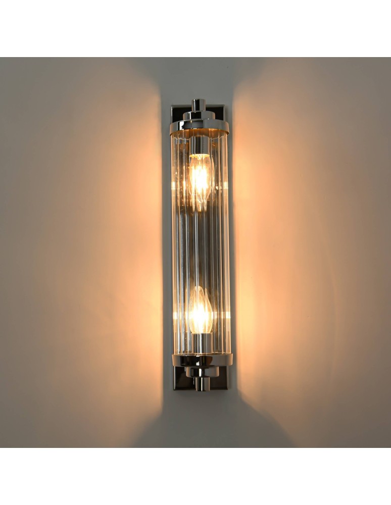 Light Prestige Lorenzo Kinkiet E14 2x40W transparentny/srebrny LP-2960/1W CH
