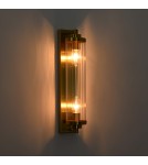 Kinkiety glamour - Light Prestige Lorenzo Kinkiet E14 2x40W transparentny/złoty LP-2960/1W GD - produkt 5