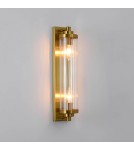 Kinkiety glamour - Light Prestige Lorenzo Kinkiet E14 2x40W transparentny/złoty LP-2960/1W GD - produkt 7