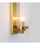 Kinkiety glamour - Light Prestige Lorenzo Kinkiet E14 2x40W transparentny/złoty LP-2960/1W GD - produkt 10