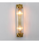 Kinkiety glamour - Light Prestige Lorenzo Kinkiet E14 2x40W transparentny/złoty LP-2960/1W GD - produkt 12