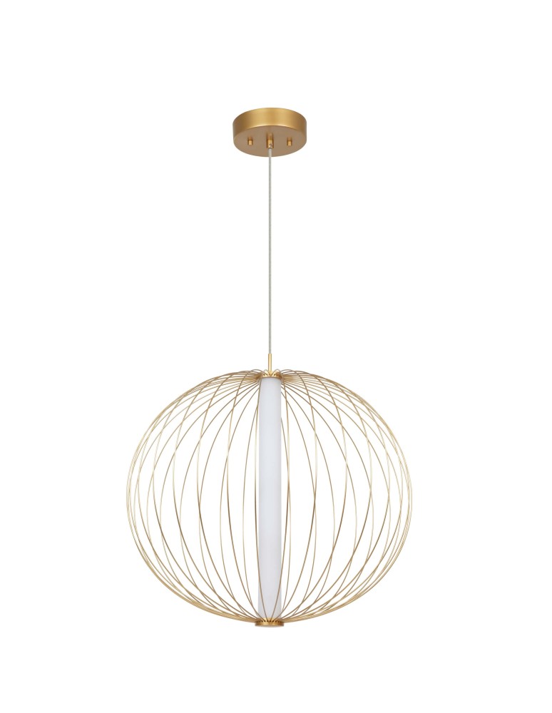Light Prestige Treviso lampa wisząca duża złota 3000K LP-798/1P L3 GD 1xLED złoty Light Prestige Treviso lampa wisząca duża złota 3000K LP-798/1P L3 GD 1xLED złoty