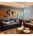 Light Prestige Treviso lampa wisząca duża złota 3000K LP-798/1P L3 GD 1xLED złoty Light Prestige Treviso lampa wisząca duża złota 3000K LP-798/1P L3 GD 1xLED złoty