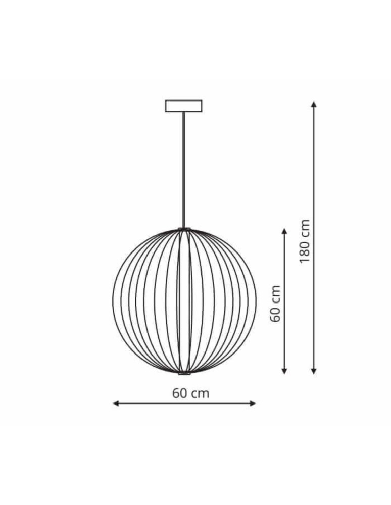 Light Prestige Treviso lampa wisząca duża złota 3000K LP-798/1P L3 GD 1xLED złoty Light Prestige Treviso lampa wisząca duża złota 3000K LP-798/1P L3 GD 1xLED złoty