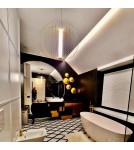 Light Prestige Treviso lampa wisząca duża złota 3000K LP-798/1P L3 GD 1xLED złoty Light Prestige Treviso lampa wisząca duża złota 3000K LP-798/1P L3 GD 1xLED złoty
