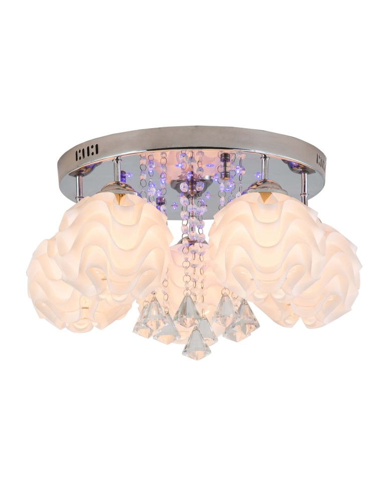 Light Prestige Sada 5 plafon E14 biały, srebrny LP-119/5C