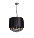Lampy wiszące z abażurem - Light Prestige VIGO wisząca czarna E27 czarny, złoty LP-0412/1P BK - product 4