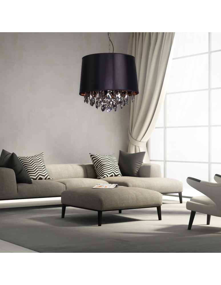 Light Prestige VIGO wisząca czarna E27 czarny, złoty LP-0412/1P BK