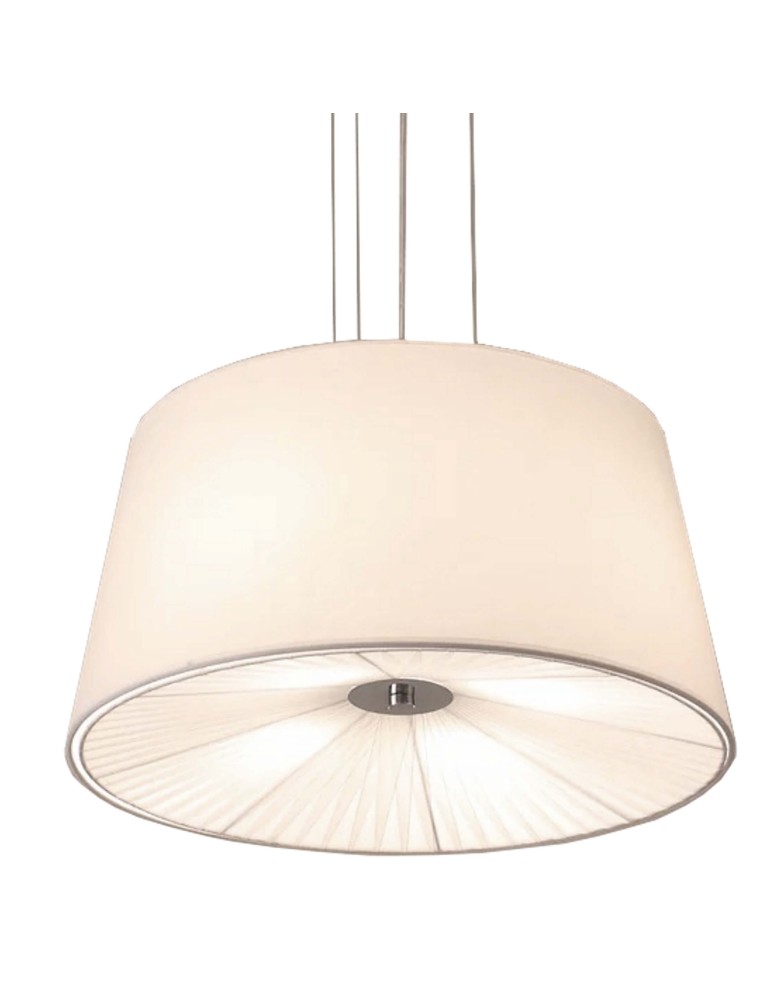 Lampy wiszące z abażurem - Light Prestige Bali wisząca biała E27 biały LP-1322/1P WH - produkt kolory-swiatla.pl 4