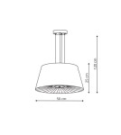 Lampy wiszące z abażurem - Light Prestige Bali wisząca biała E27 biały LP-1322/1P WH - produkt 6
