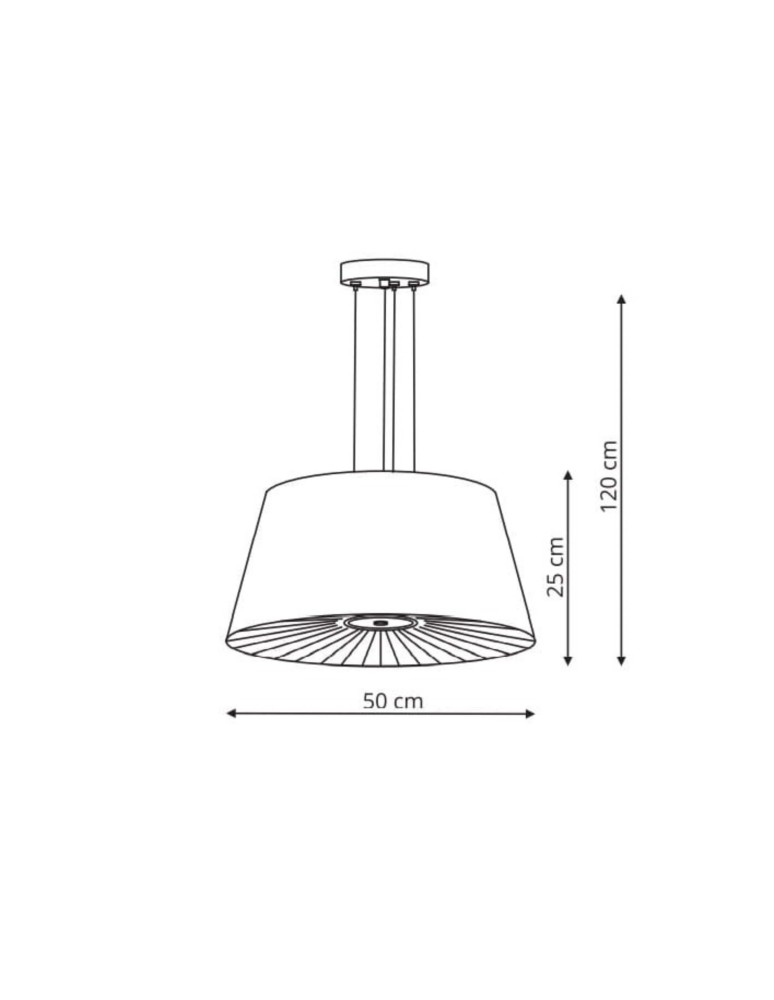 Lampy wiszące z abażurem - Light Prestige Bali wisząca biała E27 biały LP-1322/1P WH - produkt kolory-swiatla.pl 6