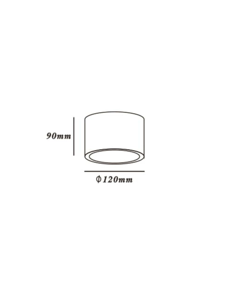 Light Prestige Camino oprawa natynkowa czarna LP-1101/1SM BK 1xQR111 czarny Light Prestige Camino oprawa natynkowa czarna LP-1101/1SM BK 1xQR111 czarny