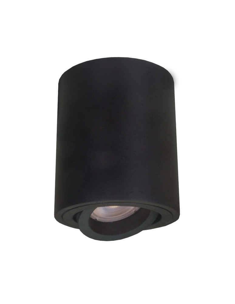 Oprawy sufitowe na wymienne źródło światła - Light Prestige Tulon oprawa natynkowa czarna GU10 czarny LP-5441/1SM BK - product kolory-swiatla.pl 4
