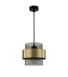 Lampy wiszące - Light Prestige Miele Lampa wisząca E27 1x40W dymny/złoty LP-866/1P SM/GD - produkt 3