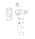 Lampy wiszące - Light Prestige Miele Lampa wisząca E27 1x40W dymny/złoty LP-866/1P SM/GD - produkt 6