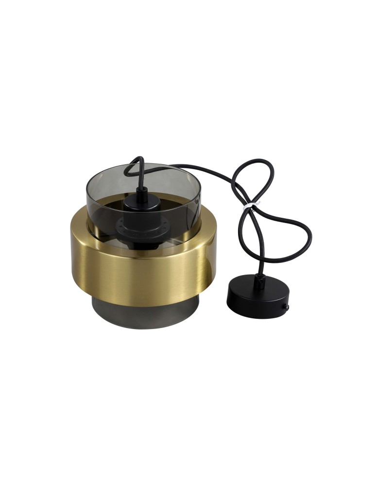 Light Prestige Miele Lampa wisząca E27 1x40W dymny/złoty LP-866/1P SM/GD