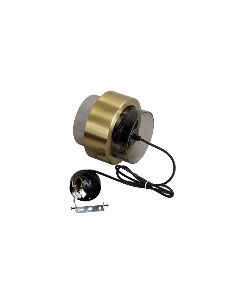 Light Prestige Miele Lampa wisząca E27 1x40W dymny/złoty LP-866/1P SM/GD