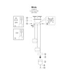 Lampy wiszące - Light Prestige Miele Lampa wisząca E27 3x40W dymny/złoty LP-866/3P SM/GD - produkt 6
